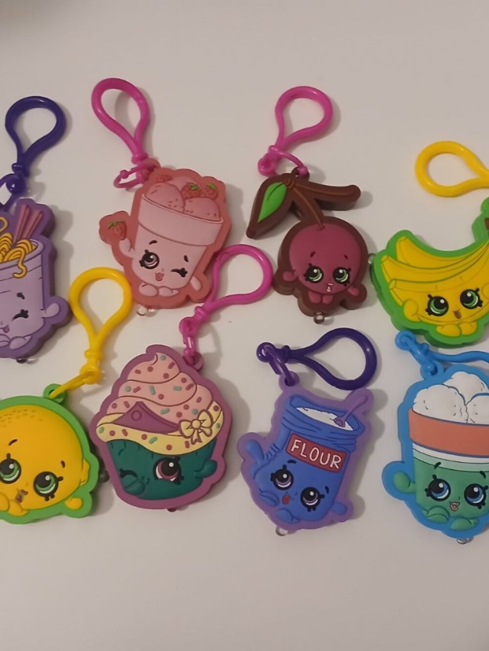 Shopkins Light Up Keychains Full Series Set of 8